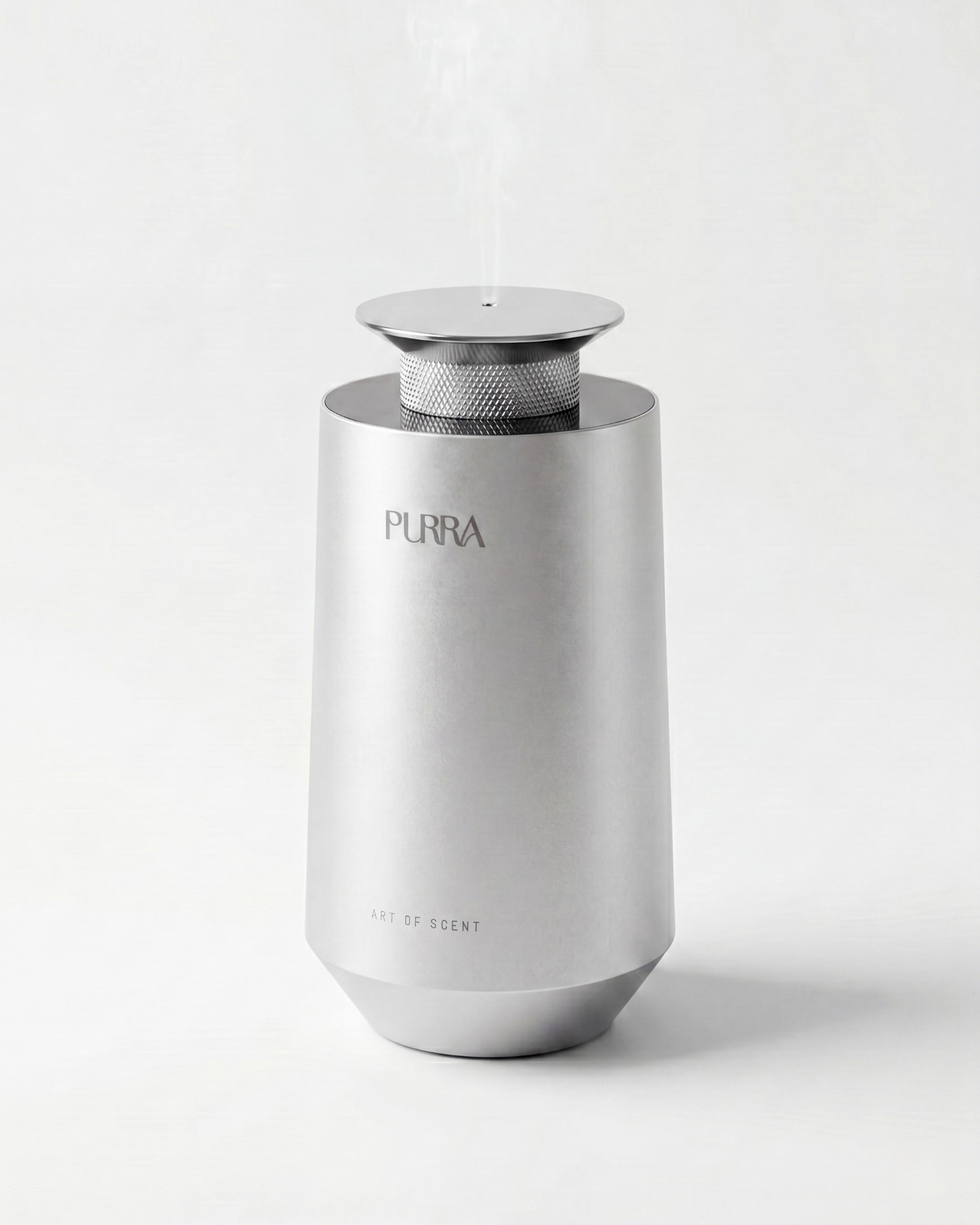 Diffuseur d'huiles essentielles PURRA C30 en aluminium, alternative premium au désodorisant voiture